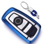 Обълектирующий корпус Car Car Care Care Care с кольцом с ключом для BMW 3 Series / 5 Series (Blue)