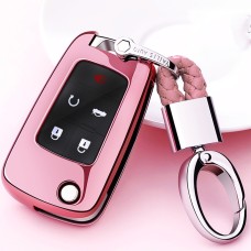 Обълектирующий корпус Car Car Care Care с ключом для Chevrolet Cruze / Aveo & Buick Hideo / Xtgt / Regal / Lacross (Pink)