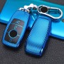 Для Mercedes-Benz E-Class Smart 3-Button Car Car TPU Клавичный чехол с ключом с ключом (синий)