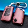 Для Volkswagen Smart 3-Button Car Car TPU ключ защиты с ключом с ключом кольцо (розовый)