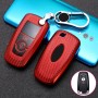 Для Ford Smart 3-Button Car Car TPU ключа ключа защитной крышки с ключом кольцо (красный)