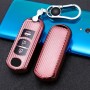 Для Mazda Smart 3-Button Car Car TPU ключа ключа с ключом с ключом (Pink)