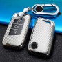 Для Skoda Smart 3-Button Car Car TPU ключа ключа защитной крышки с ключом кольцо (серебро)