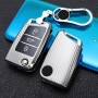 Для Skoda Folding 3-Button B версии CAR CAR TPU КЛЮЧЕВЫЙ КЛЮЧЕЙ КЛЮЧЕЙ КЛЮЧЕЙ КЛЮЧЕЙ КЛЮЧЕЙ КЛЕГО (Серебро)