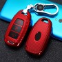 Для Hyundai IX35 Smart 3-Button Car Car TPU Клавичный чехол Клавки с ключом (красный)