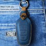 Для Car Cowne Cowne Cowne Leather Key Copective Cover Coase (Blue)