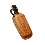 Для Toyota Car Cowhide Кожаный ключ защитный ключ обложка, версия Three Keys (Brown)