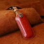 Для Mazda Old Style Car Cowhide Кожаный ключ защитный чехол Кейс Кейс, Версия Three Keys (красный)