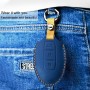 Для Car Cowne Cowhide Cowne Leather Cowe Copect Cover Case, версия Three Keys Tailgate (Blue)