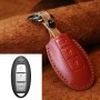 Для Car Cowne Cowhide Cowne Leather Cowe Cover Cover Case, версия Three Keys Tailgate (красная)