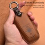 Для Card Card Cowhide Кожаный ключ защитный чехол Кейс Кейс Кейс, Four Keys Version (Brown)