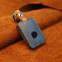 Для Car Cowne Cowhide Cowne Ceather Key Copective Cover Case (Blue)