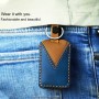 Для Car Cowne Cowhide Cowne Ceather Key Copective Cover Case (Blue)