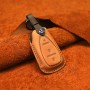 Для Chevrolet Car Cowhide Кожаный ключ к ключевой чехле, версия Three Keys (Brown)