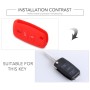 2 PCS Silicone Car Key Cover Case for Volkswagen Golf(Black)