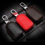 Multifunctional Hook Up Leather Car Key Bag(Black)