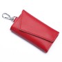 Multifunctional Litchi Texture кожаная сумка для ключей Care Care Care (красный)