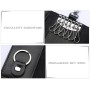 Multifunctional Litchi Texture Leather Keychain Bag Car Key Bag(Black)