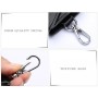 Multifunctional Litchi Texture Leather Keychain Bag Car Key Bag(Black)