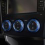 3 PCS Car Aluminum Air Conditioner Knob Case For Subaru(Blue)