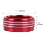 3 PCS Car Aluminum Air Conditioner Knob Case For Subaru(Red)