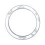 Universal Car Aluminum Steering Wheel Decoration Ring with Diamond For Start Stop Engine System(Silver)