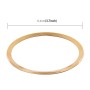 Car Aluminum Steering Wheel Decoration Ring For Audi(Gold)