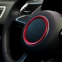 Car Aluminum Steering Wheel Decoration Ring For Audi(Red)