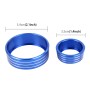 3 PCS Car Aluminum Air Conditioner Knob Case For Honda(Blue)