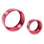 3 PCS Car Aluminum Air Conditioner Knob Case For Honda(Red)