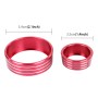 3 PCS Car Aluminum Air Conditioner Knob Case For Honda(Red)