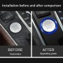 Car Engine Start Key Push Button Ring Trim Aluminum Alloy Sticker Decoration for Audi(Blue)