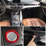 Car Engine Start Key Push Button Ring Trim Aluminum Alloy Sticker Decoration for Audi(Red)