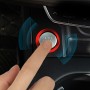 Car Engine Start Key Push Button Ring Trim Aluminum Alloy Sticker Decoration for Audi(Red)