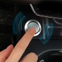 Car Engine Start Key Push Button Ring Trim Aluminum Alloy Sticker Decoration for Audi(Silver)