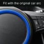 Car Auto Steering Wheel Aluminum Alloy Ring Cover Trim Sticker Decoration for Jaguar(Blue)