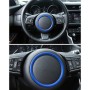 Car Auto Steering Wheel Aluminum Alloy Ring Cover Trim Sticker Decoration for Jaguar(Blue)