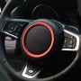 Car Auto Steering Wheel Aluminum Alloy Ring Cover Trim Sticker Decoration for Jaguar(Red)