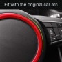 Car Auto Steering Wheel Aluminum Alloy Ring Cover Trim Sticker Decoration for Jaguar(Red)