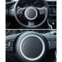 Car Auto Steering Wheel Aluminum Alloy Ring Cover Trim Sticker Decoration for Jaguar(Silver)