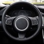 Car Auto Steering Wheel Aluminum Alloy Ring Cover Trim Sticker Decoration for Jaguar(Silver)