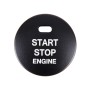 3D Aluminum Alloy Engine Start Stop Push Button Cover Trim Decorative Sticker for Mazda(Black)