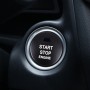 3D Aluminum Alloy Engine Start Stop Push Button Cover Trim Decorative Sticker for Mazda(Black)