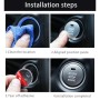 3D Aluminum Alloy Engine Start Stop Push Button Cover Trim Decorative Sticker for Mazda(Black)