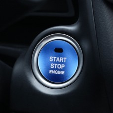 3D Aluminum Alloy Engine Start Stop Push Button Cover Trim Decorative Sticker for Mazda(Blue)