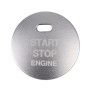 3D Aluminum Alloy Engine Start Stop Push Button Cover Trim Decorative Sticker for Mazda(Silver)