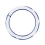 Car Engine Start Key Push Button Ring Trim Aluminum Alloy Sticker Decoration for Mazda(Blue)