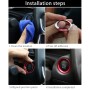 Car Engine Start Key Push Button Ring Trim Aluminum Alloy Sticker Decoration for Mazda(Blue)