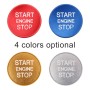 Car Engine Start Key Push Button Cover Trim Aluminum Alloy Sticker Decoration for Audi(Blue)