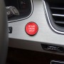 Car Engine Start Key Push Button Cover Trim Aluminum Alloy Sticker Decoration for Audi(Red)